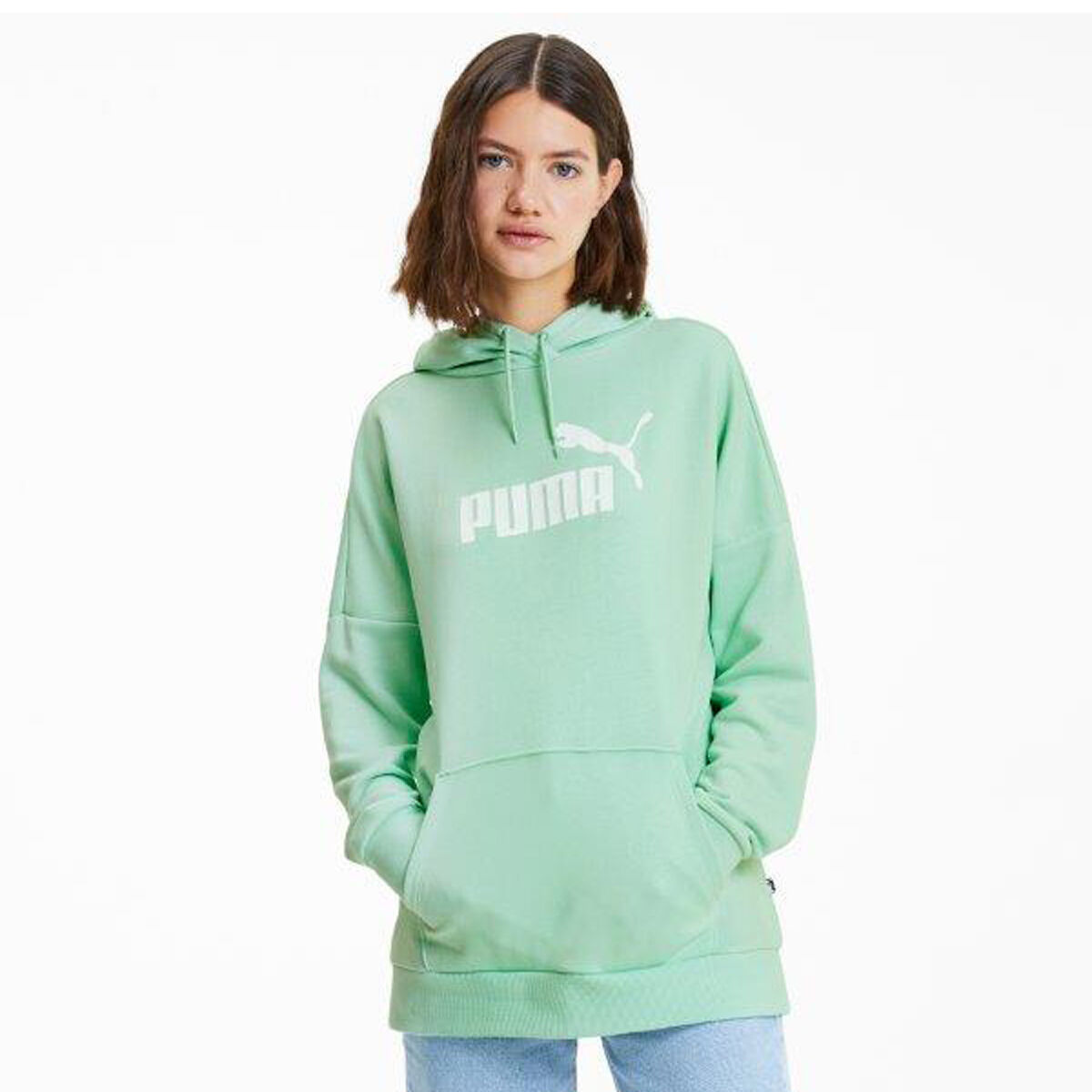 green puma sweater