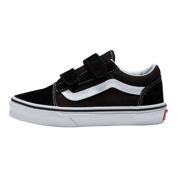 Vans Old Skool PS Kids Casual Shoes, Black/White, rebel_hi-res