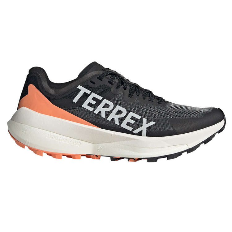 adidas Terrex Agravic Speed Womens Trail Running Shoes Black/Orange 6, Black/Orange, rebel_hi-res