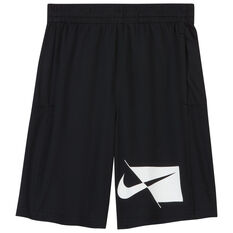 Nike Boys Dri-FIT HBR Shorts Black/White XS, , rebel_hi-res