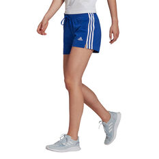 adidas Essentials Slim 3-Stripes Shorts Blue XS, Blue, rebel_hi-res