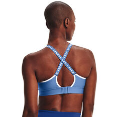 Under Armour Womens Infinity Mid Sports Bra Blue XS, Blue, rebel_hi-res