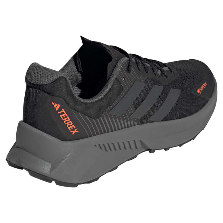 adidas Terrex Soulstride Flow GTX Mens Trail Running Shoes, Black/Grey, rebel_hi-res