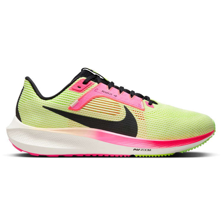 Nike Air Zoom Pegasus 40 Hakone Ekiden Mens Running Shoes Green/Pink US 7, Green/Pink, rebel_hi-res