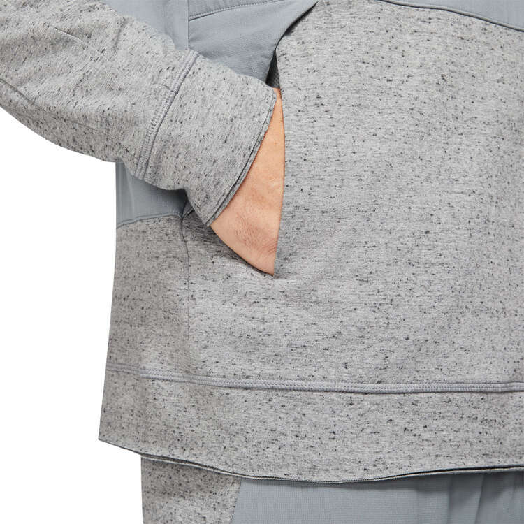 Nike Mens Dri-FIT Yoga Jacket Grey XL, Grey, rebel_hi-res