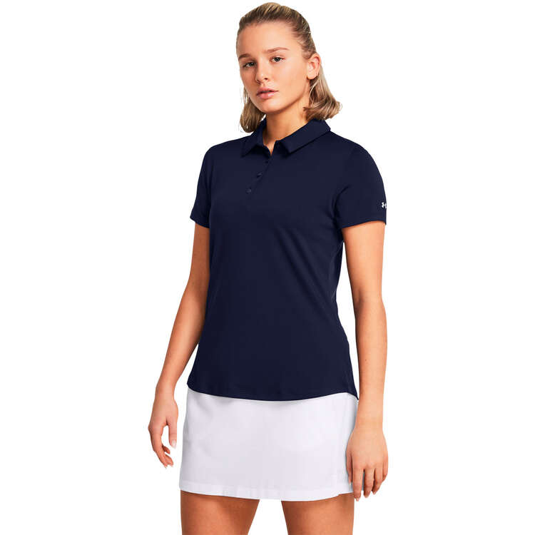 Under Armour Womens UA Playoff Polo Navy XS, Navy, rebel_hi-res