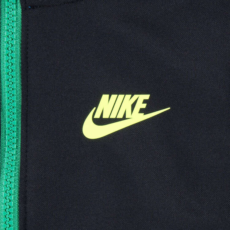 Nike Toddler Sportswear Dri-FIT Tricot Tracksuit Set, Black/Green, rebel_hi-res