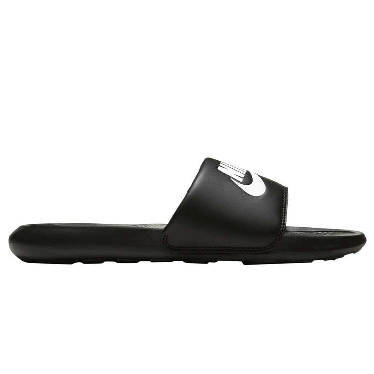 Nike Victori One Womens Slides Black/White US 5, Black/White, rebel_hi-res