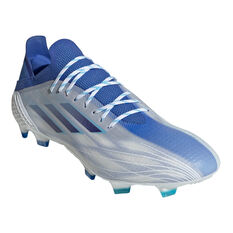 adidas X Speedflow .1 Football Boots White/Blue US Mens 7 / Womens 8, White/Blue, rebel_hi-res