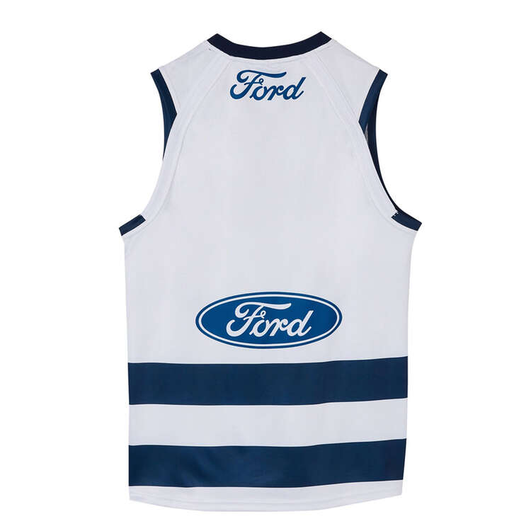 Geelong Cats 2024 Mens Home Guernsey, White, rebel_hi-res