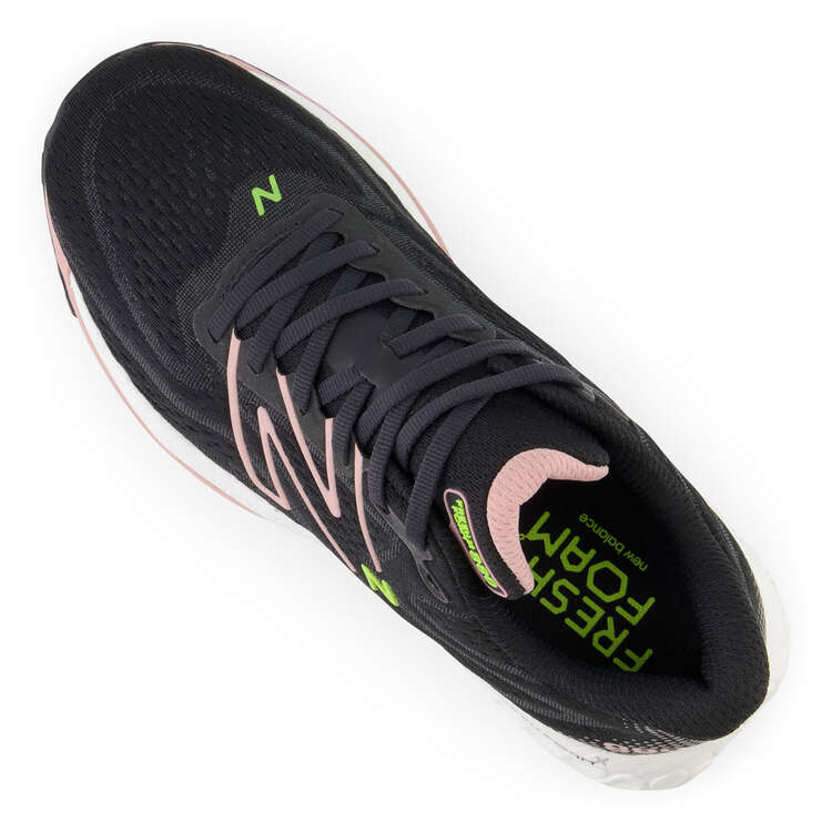 New Balance 880 V13 Womens Running Shoes, Black/Pink, rebel_hi-res