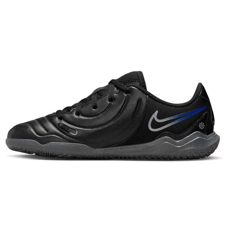 Nike Tiempo Legend 10 Club Kids Indoor Soccer Shoes, Black/Silver, rebel_hi-res