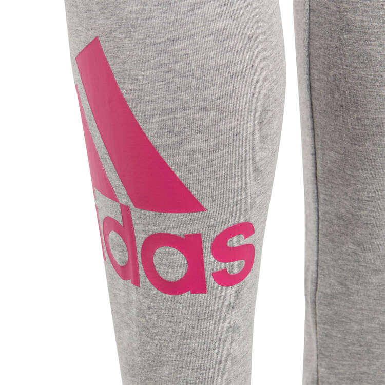 adidas Girls Essentials Big Logo Leggings, Grey, rebel_hi-res