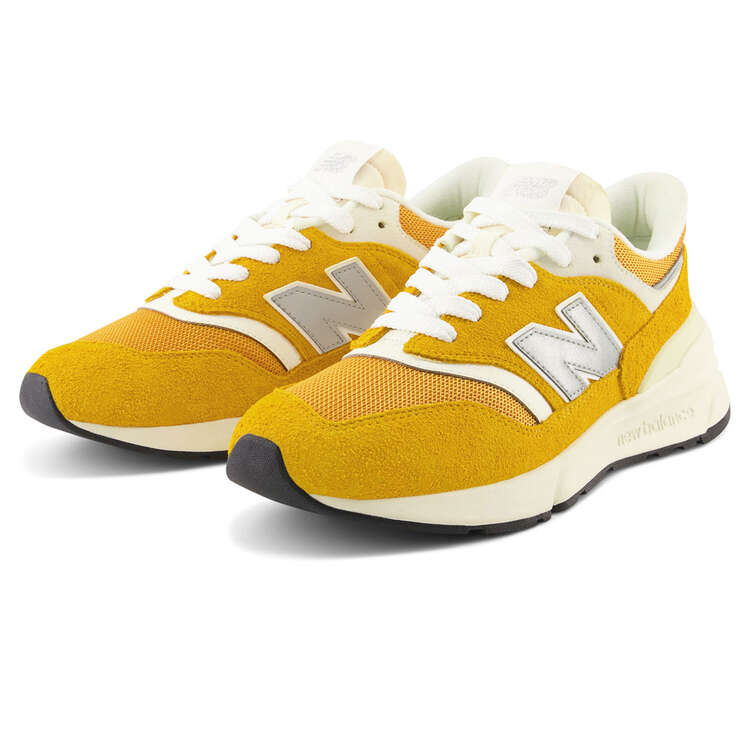 New Balance 997R V1 Mens Casual Shoes, Yellow/White, rebel_hi-res