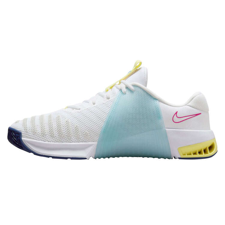 Nike Metcon 9 Mens Training Shoes White/Pink US 7, White/Pink, rebel_hi-res