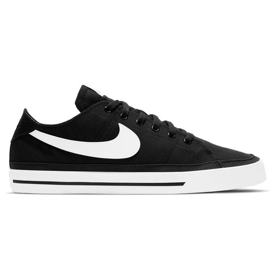 Nike Court Legacy Canvas Mens Casual Shoes, Black/White, rebel_hi-res