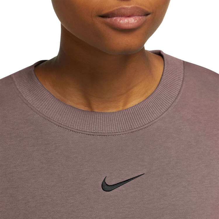 Nike Womens Phoenix Oversized Sweatshirt, Mauve, rebel_hi-res