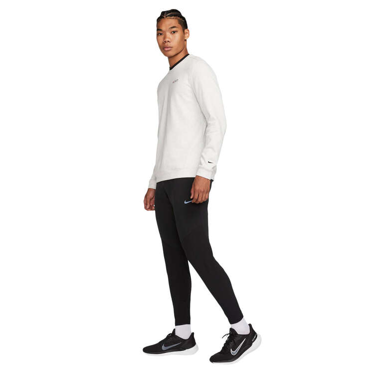 Nike Mens Dri-FIT Track Club Fleece Running Sweatshirt, Grey, rebel_hi-res
