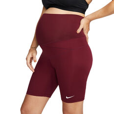 Nike Womens Dri-FIT One Maternity 7 Inch Tights Purple XS, Purple, rebel_hi-res