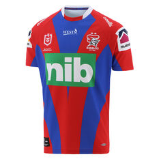 Newcastle Knights 2021 Womens Heritage Jersey Red/Blue 8, Red/Blue, rebel_hi-res
