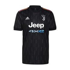Juventus 2021/22 Mens Replica Away Jersey Black S, Black, rebel_hi-res