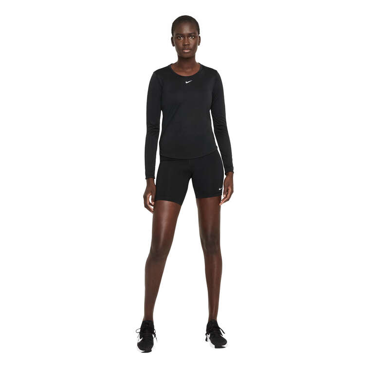 Nike One Womens Dri-FIT Standard Top, Black, rebel_hi-res