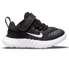 Nike Free RN 2021 Toddlers Shoes Black/White US 2, Black/White, rebel_hi-res