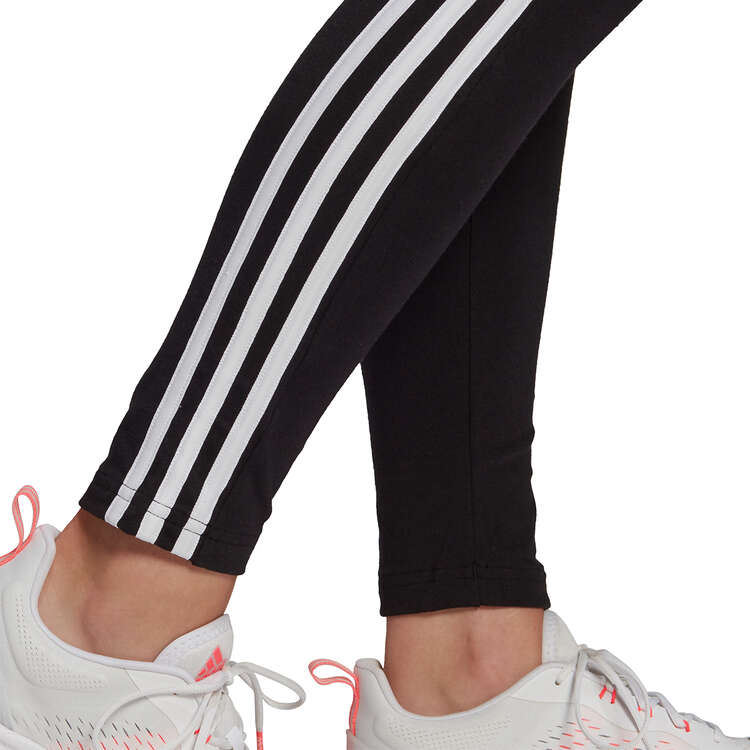 adidas Womens Loungewear Essentials 3-Stripes Tights, Black, rebel_hi-res