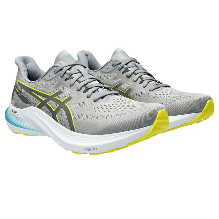 Asics GT 2000 12 Mens Running Shoes, Grey/Yellow, rebel_hi-res