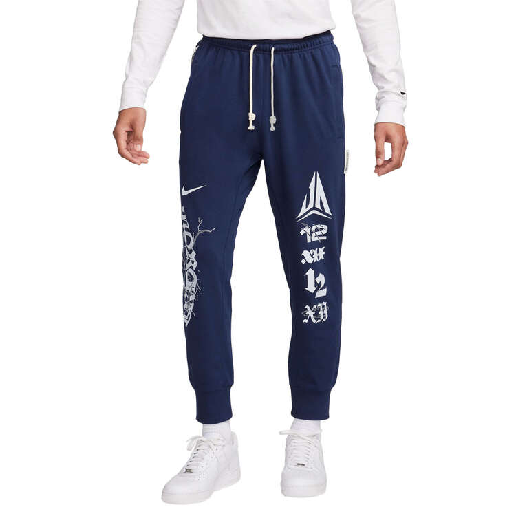 Nike Ja Morant Mens Dri-FIT Jogger Basketball Pants, Navy, rebel_hi-res