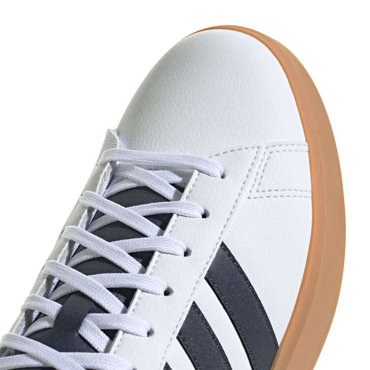 adidas Grand Court 2.0 Mens Casual Shoes, White/Blue, rebel_hi-res