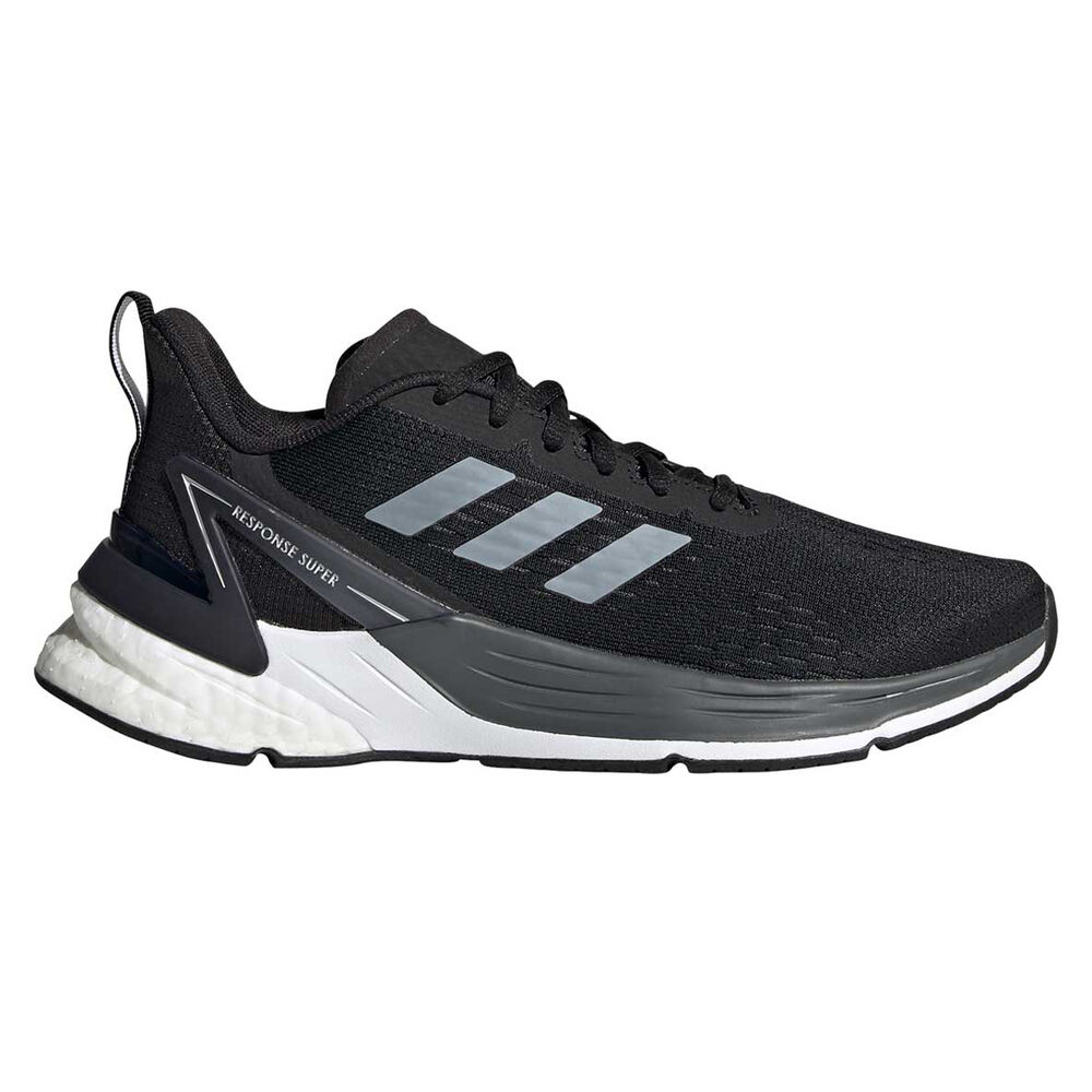 adidas Response Super Kids Running Shoes Black/White US 4 | Rebel Sport