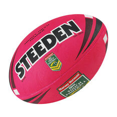 Steeden NRL Mighty Touch Trainer Ball Neon Pink 5, , rebel_hi-res