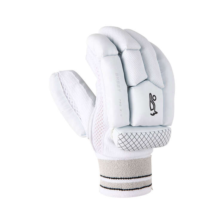 Kookaburra Ghost Pro 6.0 Left Hand Batting Gloves White/Grey Left Hand, , rebel_hi-res