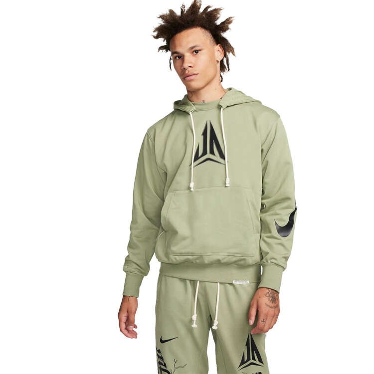 Nike Ja Morant Mens Dri-FIT Pullover Basketball Hoodie, Green, rebel_hi-res