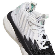 adidas Dame 8 Kids Basketball Shoes Grey US 4, Grey, rebel_hi-res