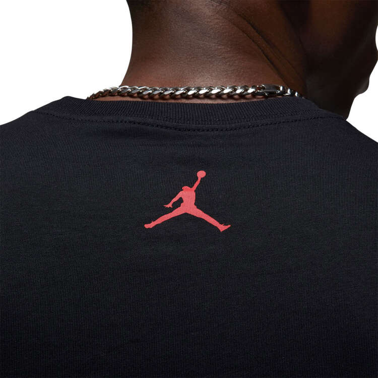 Jordan Mens Dri-FIT Sport Graphic Tee, Black, rebel_hi-res