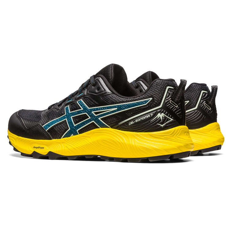 Asics GEL Sonoma 7 Mens Trail Running Shoes, Black/Blue, rebel_hi-res