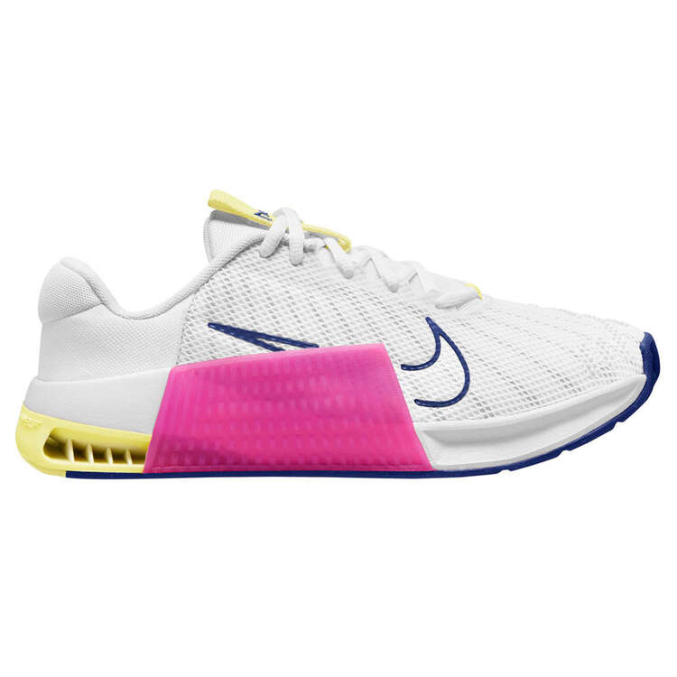 Nike Metcon 9 Womens Training Shoes White/Pink US 6, White/Pink, rebel_hi-res