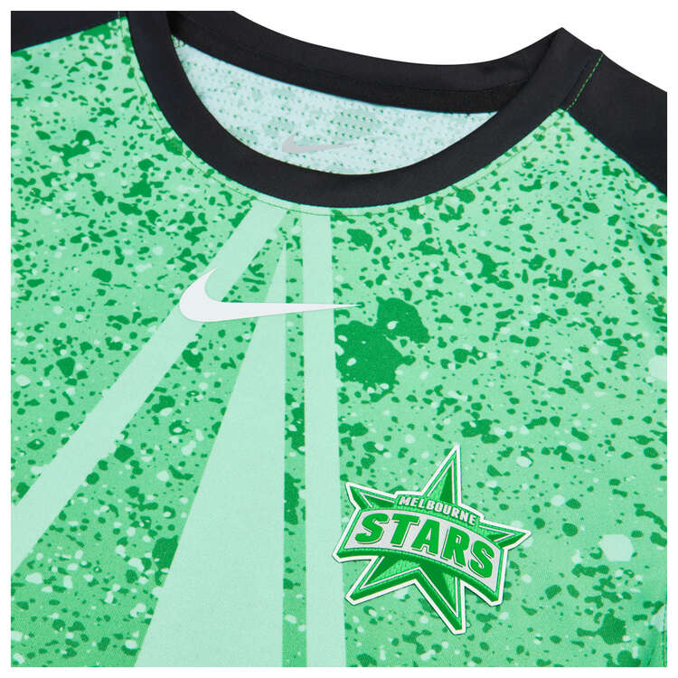 Nike Youth Melbourne Stars 2023/24 Replica BBL Home Shirt, Green, rebel_hi-res