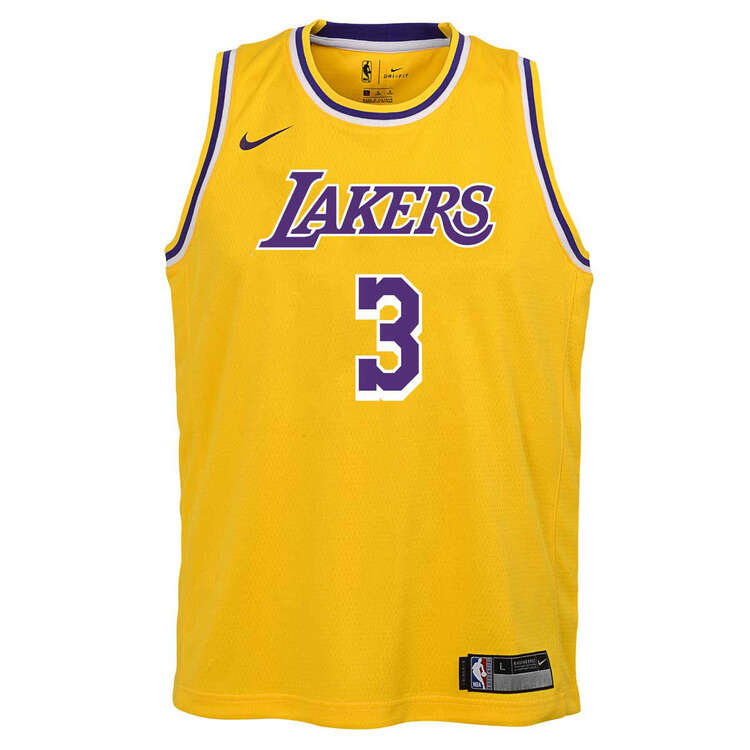 Nike Los Angeles Lakers Anthony Davis 2020/21 Kids Icon Jersey, , rebel_hi-res