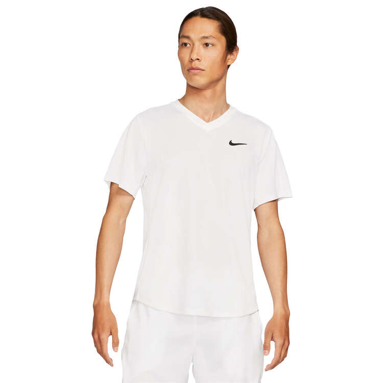NikeCourt Mens Dri-FIT Victory Tennis Top, White, rebel_hi-res