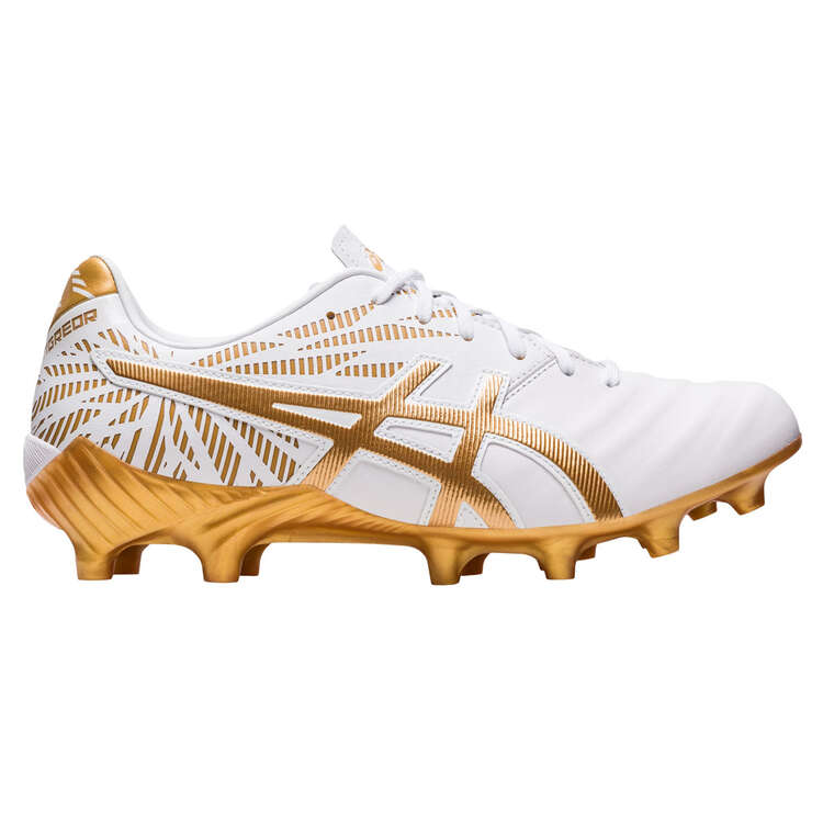 Asics Lethal Tigreor IT FF 2 Football Boots White/Gold US Mens 7 / Womens 8.5, White/Gold, rebel_hi-res