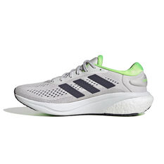 adidas Supernova 2 Mens Running Shoes, Grey/Green, rebel_hi-res