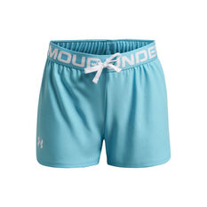 Under Armour Girls Play Up Solid Shorts Sky XS, Sky, rebel_hi-res