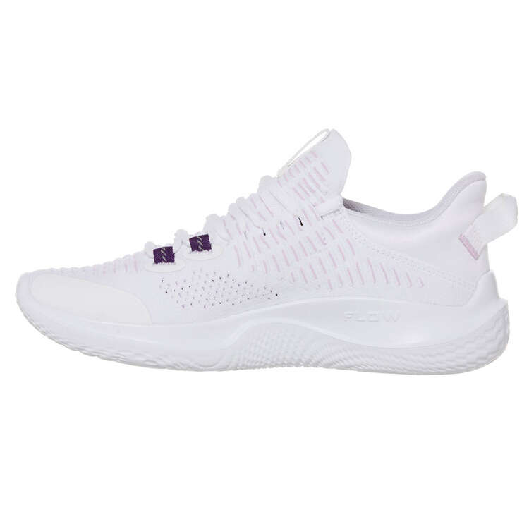 Under Armour Flow Dynamic IntelliKnit Womens Training Shoes, White/Black, rebel_hi-res