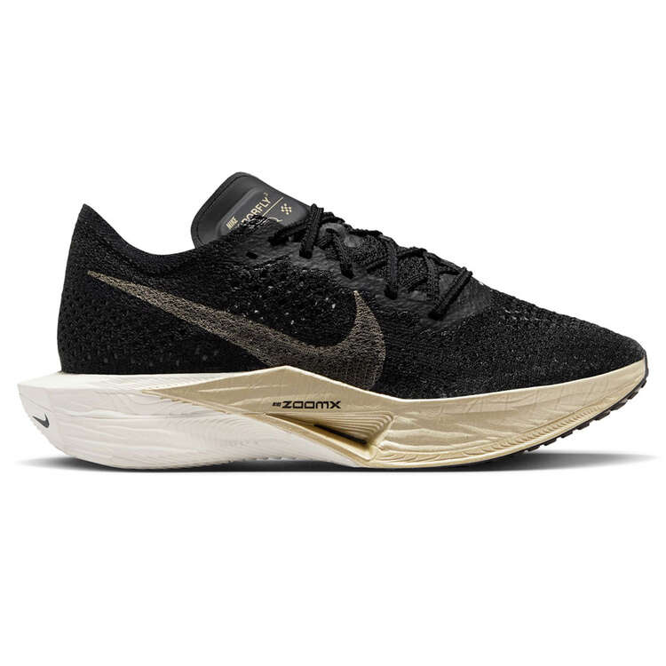 Nike ZoomX Vaporfly Next% 3 Womens Running Shoes, Black/Gold, rebel_hi-res