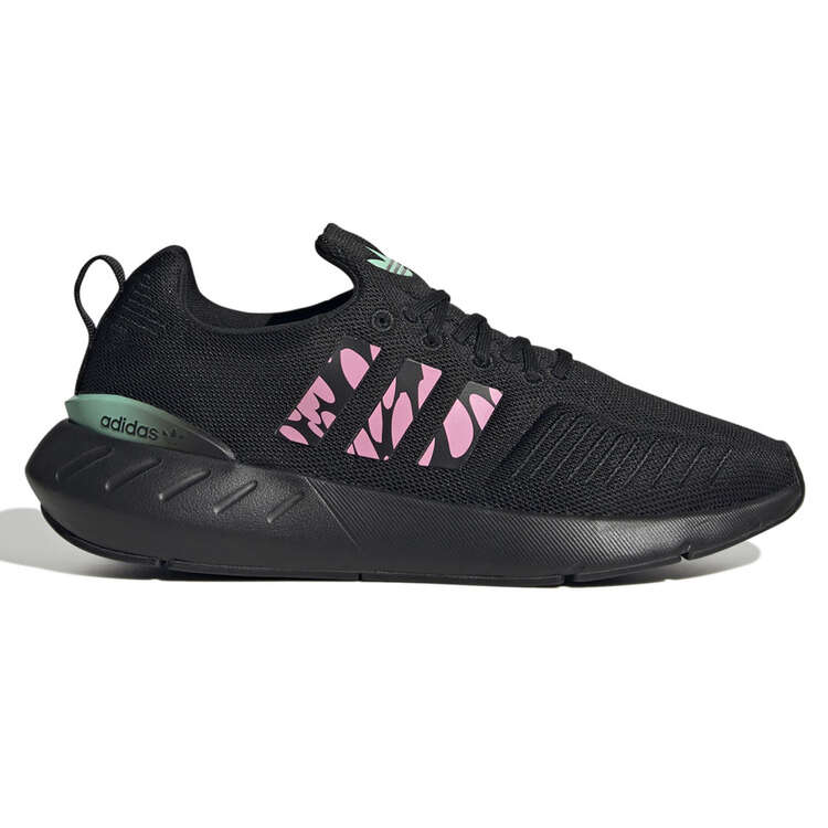 adidas Swift Run 22 Womens Running Shoes Black/Pink US 6, Black/Pink, rebel_hi-res