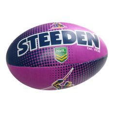 Gray Nicolls NRL Melbourne Storm Sponge Rugby Ball, , rebel_hi-res