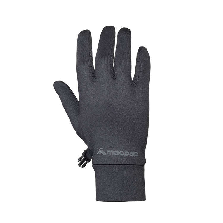 macpac Unisex Performance Gloves Black S, Black, rebel_hi-res